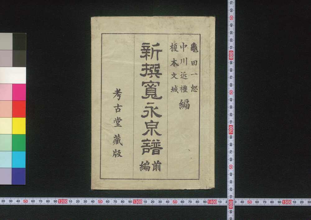 作品画像:新撰寛永泉譜