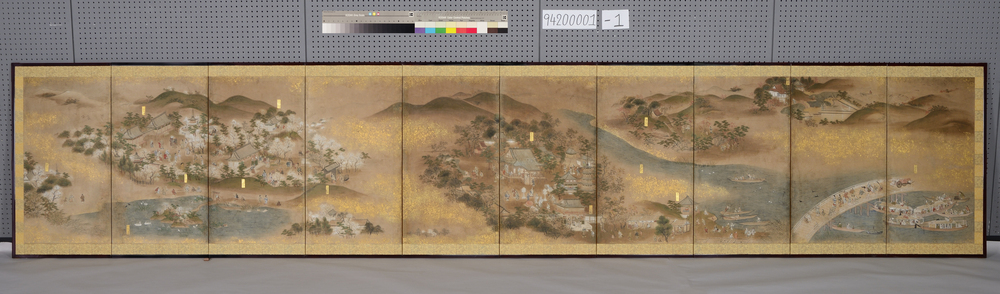 作品画像:江戸名所図屏風