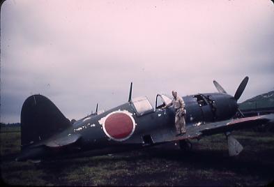 作品画像:日本軍戦闘機「雷電」とフェーレイス
