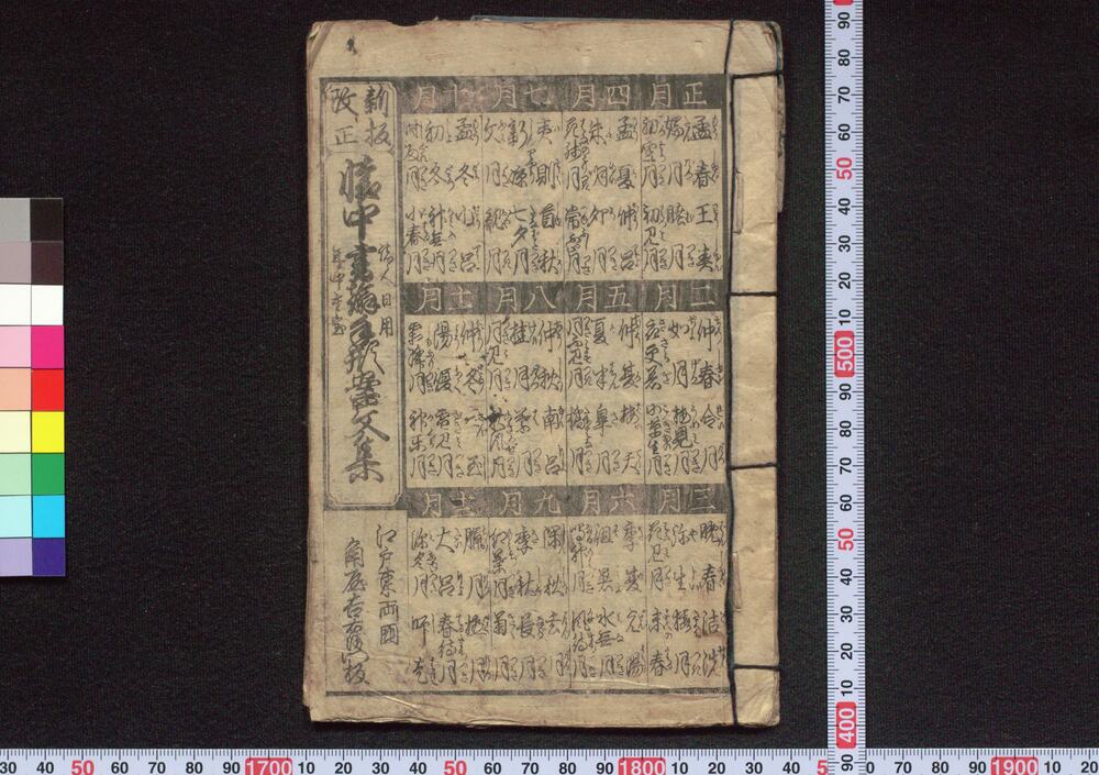 作品画像：新板改正 懐中書翰手形案文集・新板改正 懐中書翰手形証文集・新板改正 両点早引集・新板改正 要字便用集