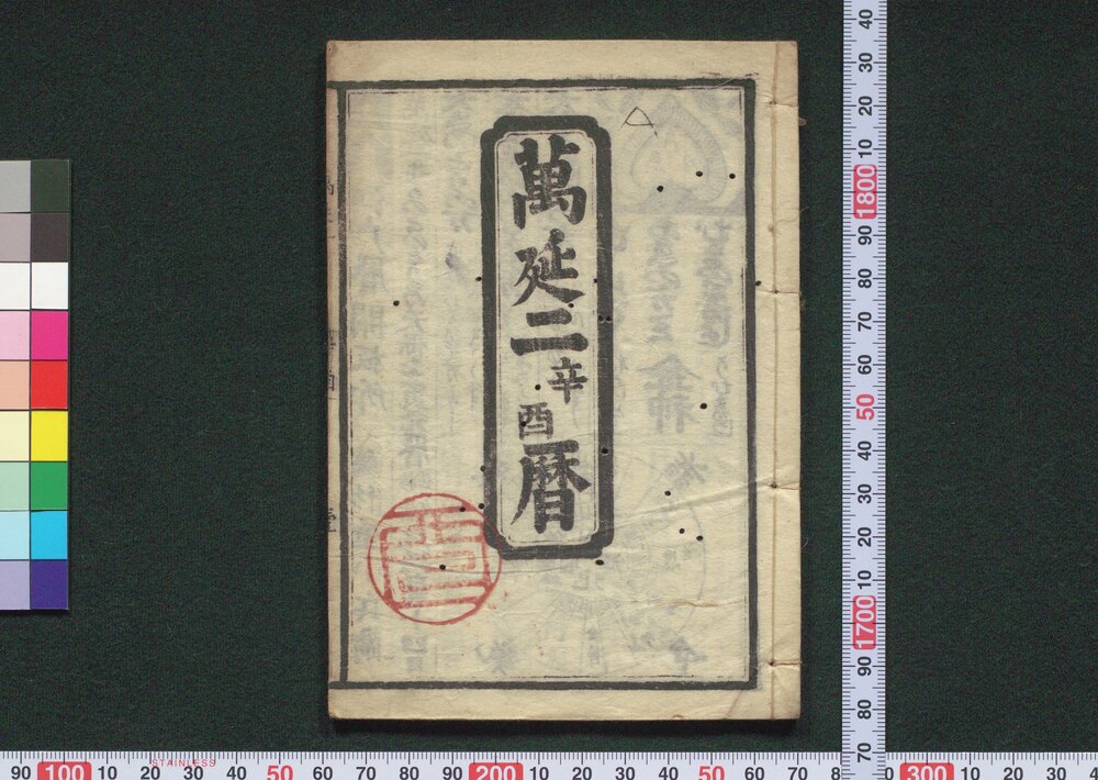 作品画像:万延二辛酉暦(文久元年 江戸暦)
