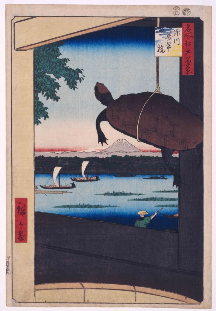 作品画像:名所江戸百景 深川万年橋