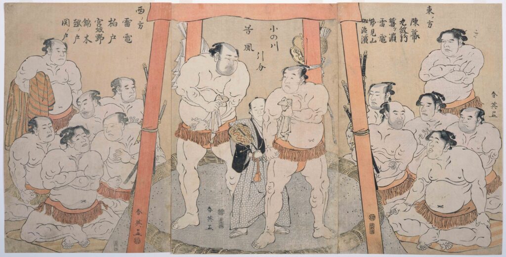 作品画像：小野川 谷風 引分の図