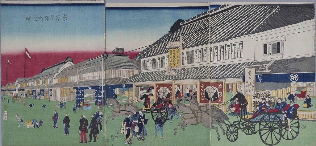 作品画像：東亰尾張町之図