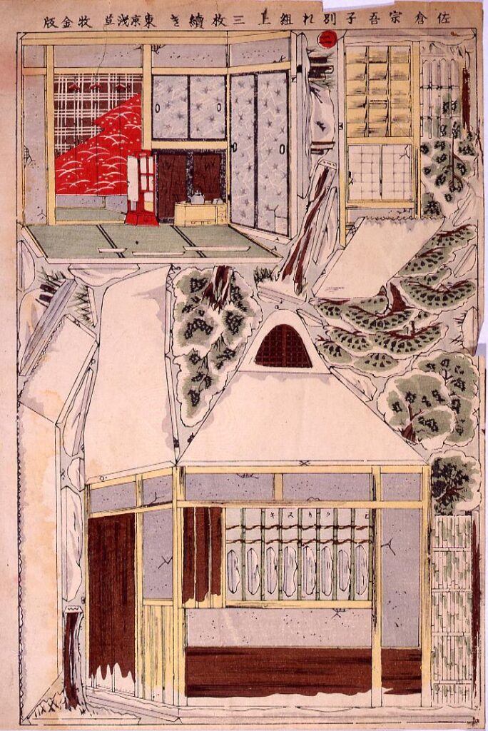 作品画像：「佐倉宗吾子別れ組上三枚続」二
