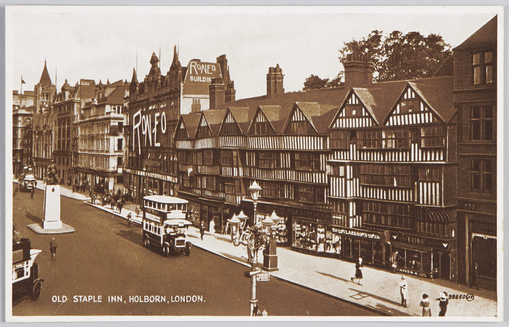 作品画像：OLD STAPLE INN, HOLBORN, LONDON.