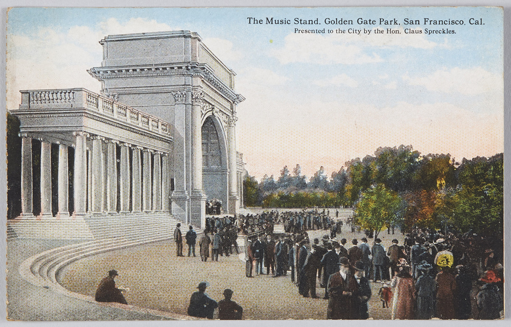 作品画像：The Music Stand, Golden Gate Park, San Francisco Cal. Presented to the City by the Hon. Claus Spreckles.