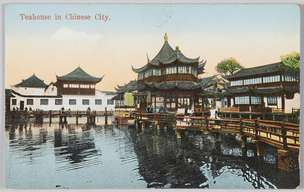 作品画像:Teahouse in Chinese City.