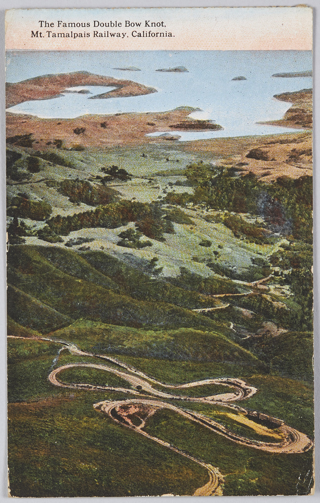 作品画像:The Famous Double Bow Knot, Mt. Tamalpais Railway, California.