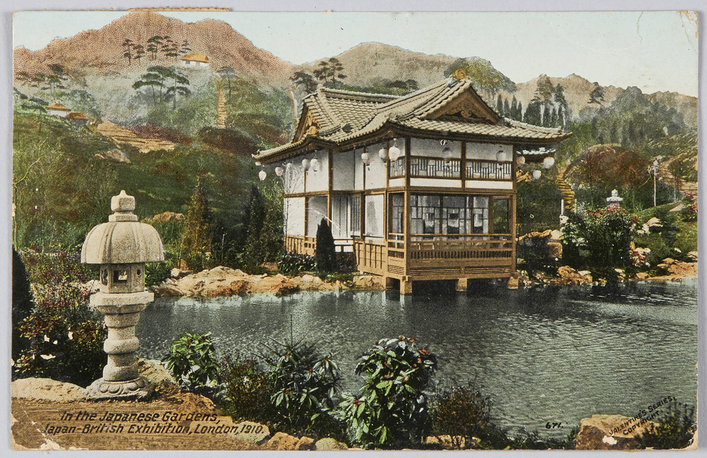 作品画像:In the Japanese Gardens, Japan-British Exibition, London, 1910.