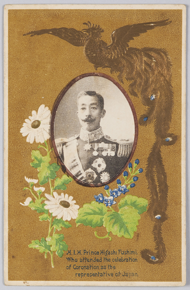 作品画像：H. I. H. Prince Higashi Fushimi. Who attended the celebrarion of Coronation as the representative of Japan.