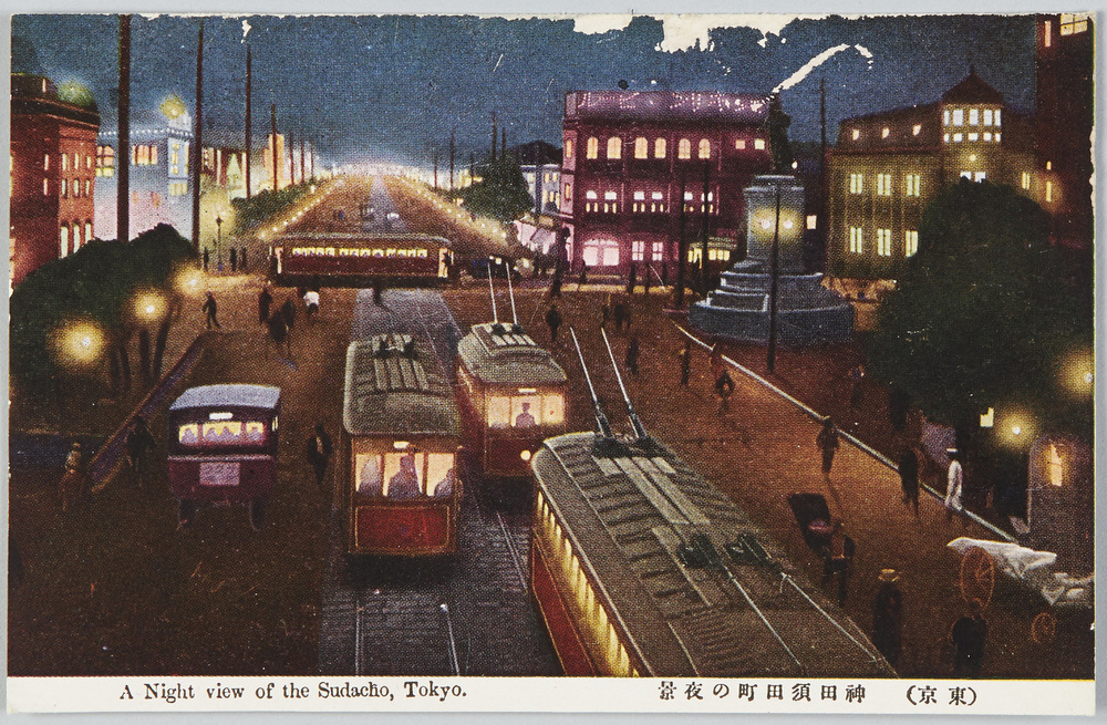 作品画像：(東京)神田須田町の夜景