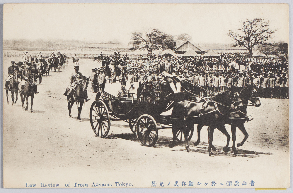 作品画像:青山原頭ニ於ケル観兵式ノ光景