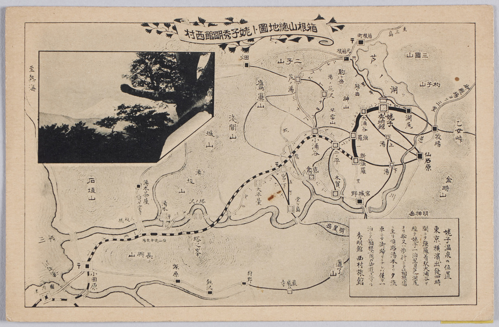 作品画像:箱根山総地図ト姥子秀明館西村