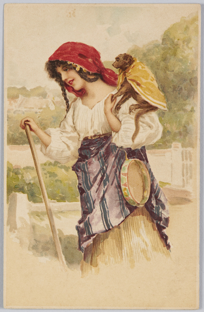 作品画像：ジプシーの女（美術絵葉書シリーズ１４１７）（外国製）