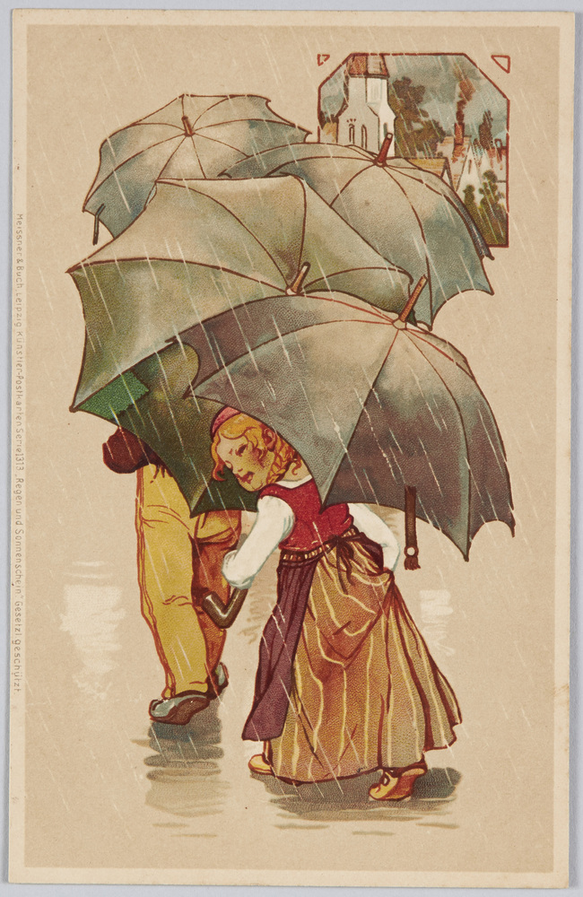 作品画像:傘と子供たち(1)(美術絵葉書シリーズ1313)(外国製)