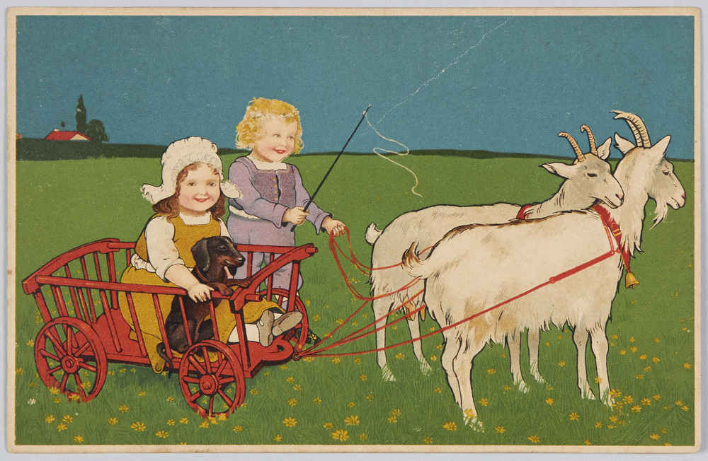 作品画像:馬車あそび(美術絵葉書シリーズ1508)