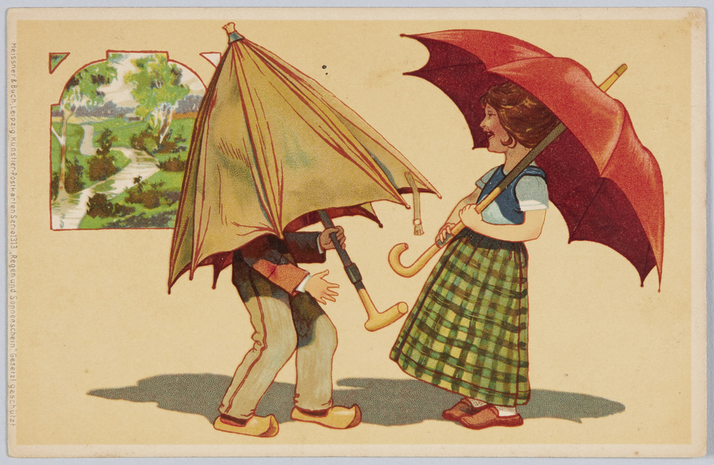 作品画像:傘と子供たち(4)(美術絵葉書シリーズ1313)(外国製)