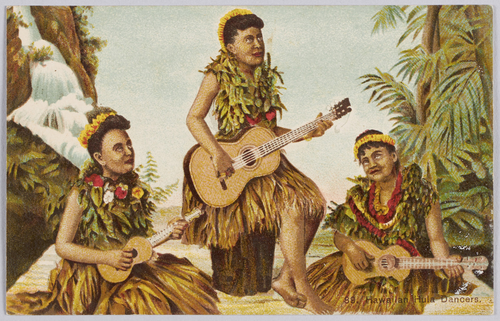 作品画像:Hawaiian Hula Dancers.