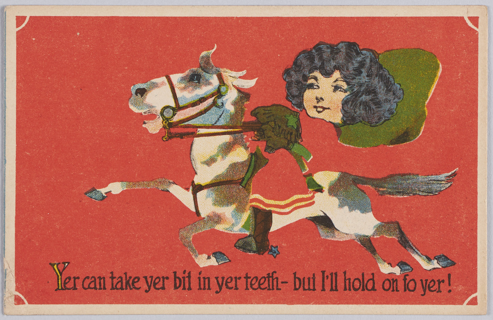 作品画像:乗馬(Yer can take yer bit in yer teeth -but I’ll hold on fo yer!)(Series No.5064)(外国製)