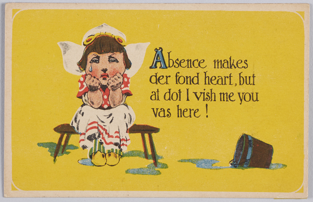 作品画像:涙(Absence makes der fond heart but at dot I vish me you vas here!)(Series No.5063)(外国製)