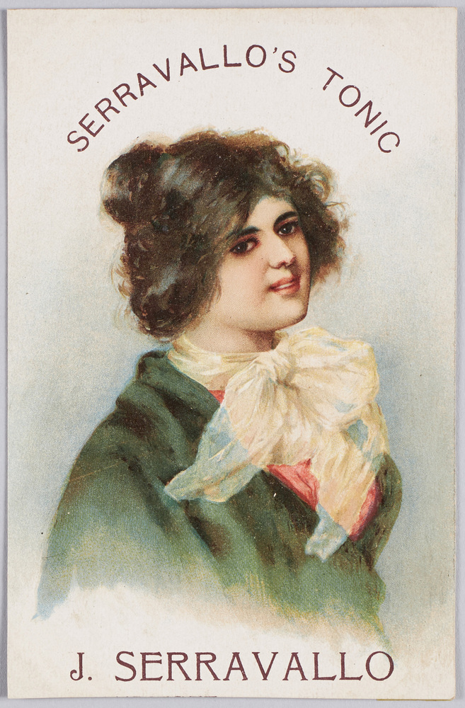 作品画像:SERRAVALLO’ S TONIC,( J. SERRAVALLO社の広告)