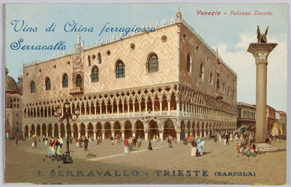 作品画像：Venezia(風景) Vino di China ferruginoso Serravallo,（I.SERRAVALLO社の広告）