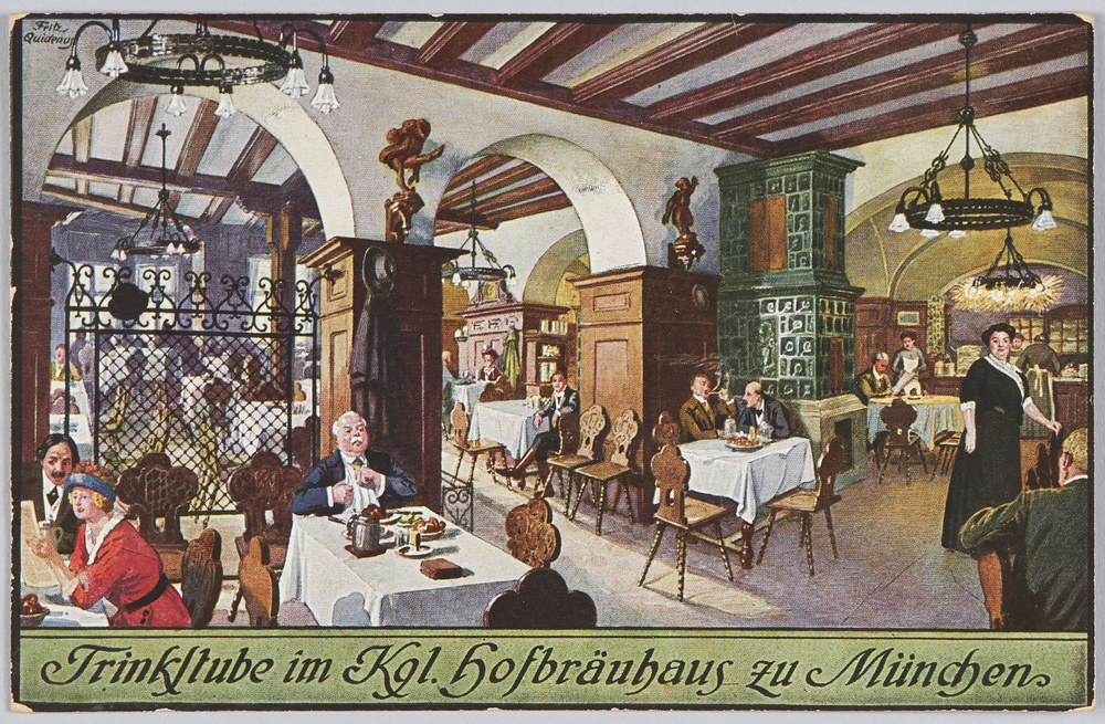 作品画像：Trinkstube im Kgl. Hofbräuhaus zu Munchen.