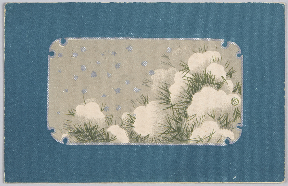 作品画像:松に雪