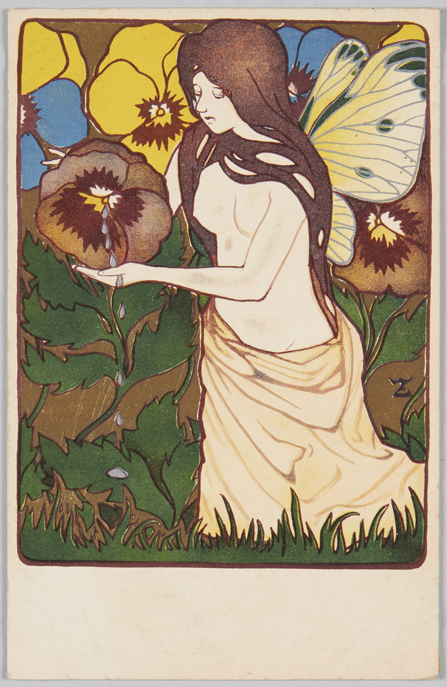 作品画像:花の蜜を採る蝶の精