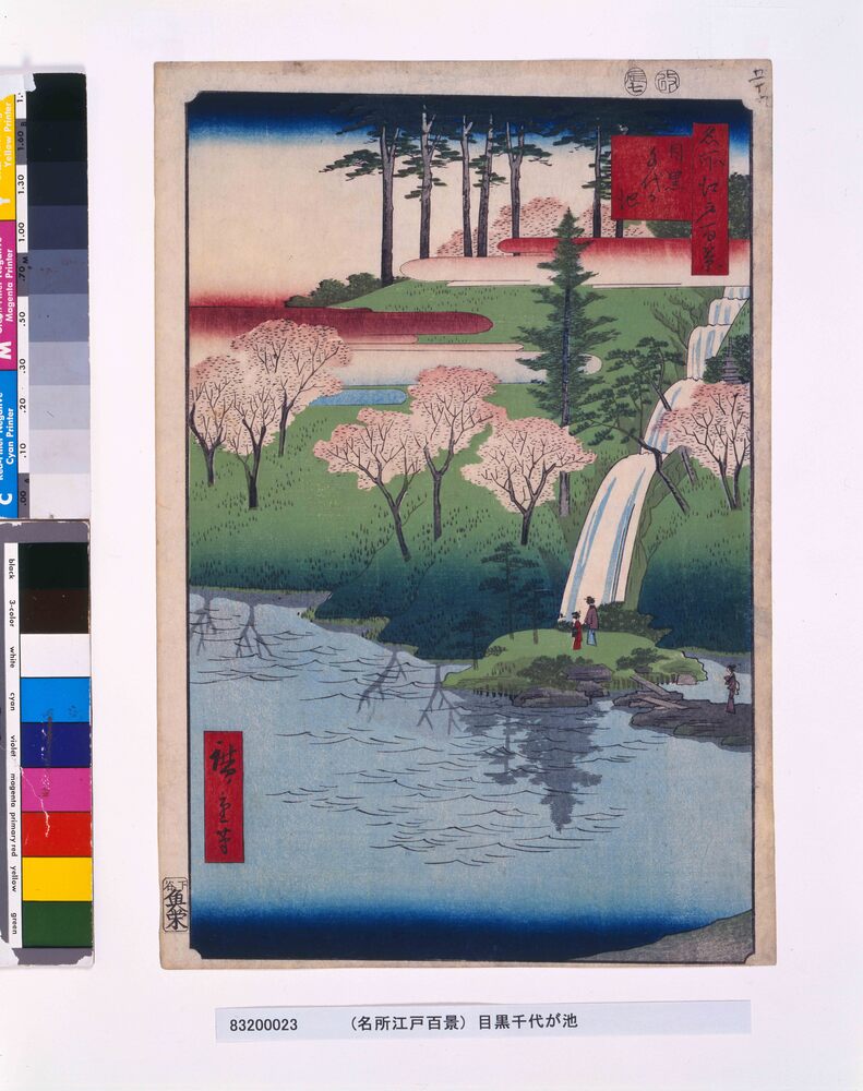 作品画像：名所江戸百景　目黒千代か池