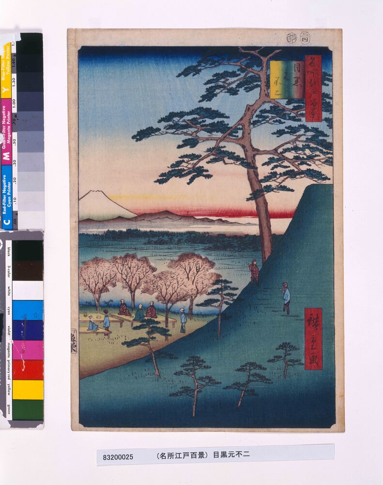 作品画像：名所江戸百景　目黒元不二
