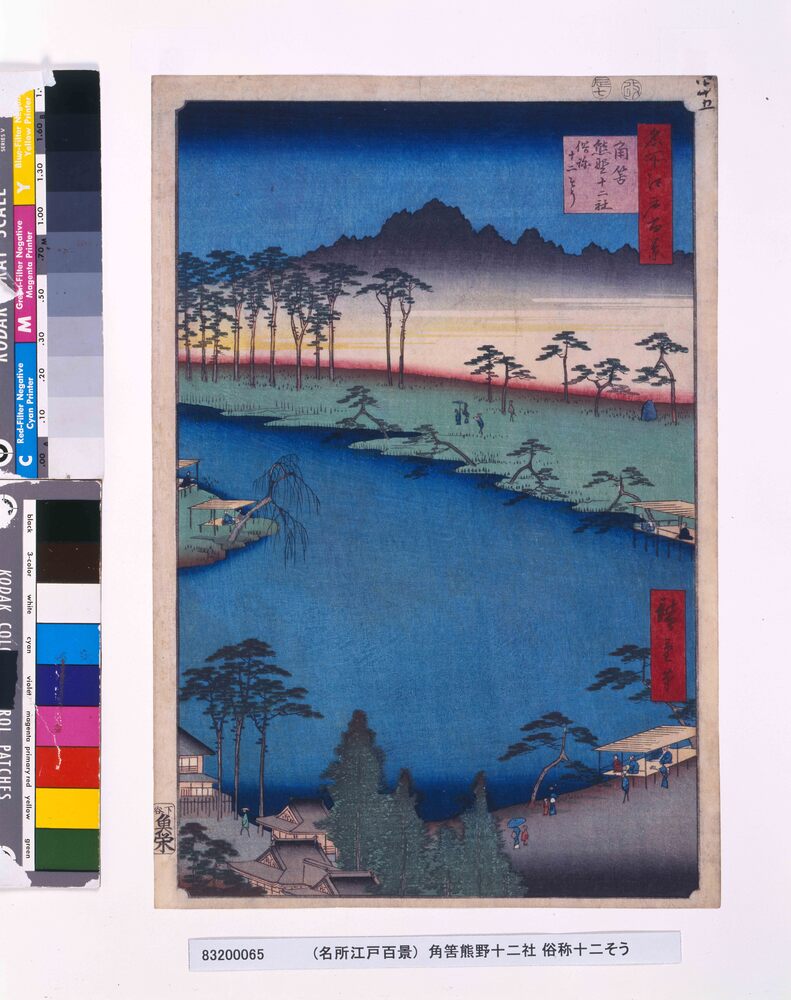 作品画像：名所江戸百景　角筈熊野十二社 俗称十二そう