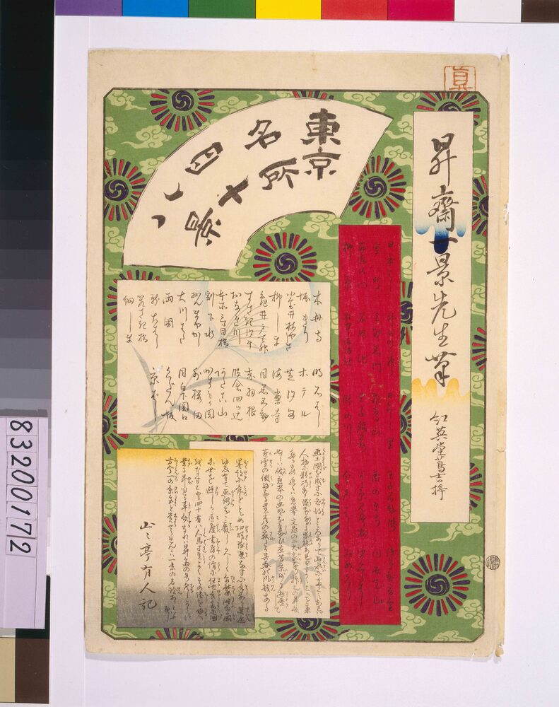 作品画像:東京名所四十八景 目録