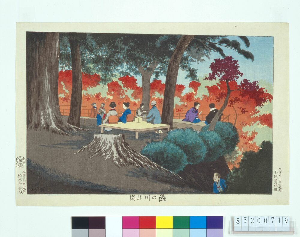 作品画像：滝の川の図
