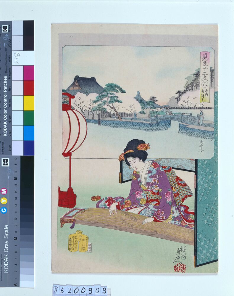 作品画像:見立十二支 巳 不忍弁財天