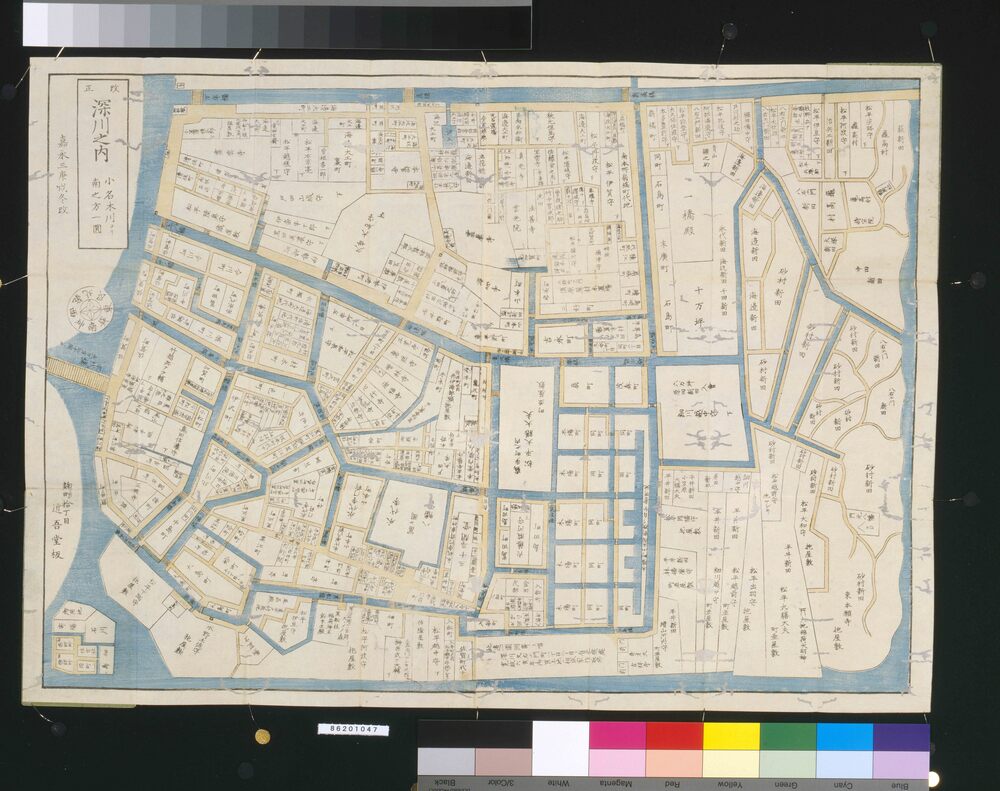 作品画像：近江屋版江戸切絵図 深川之内小名木川より南の方一円