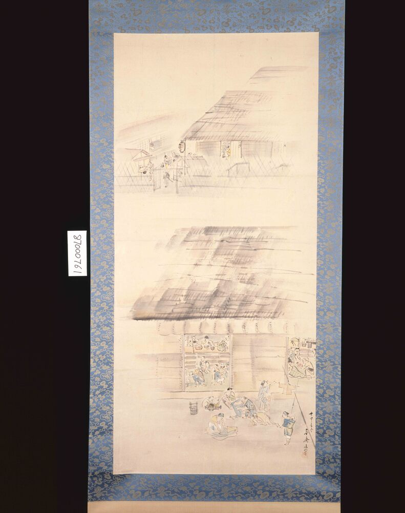 作品画像:安政大地震 お救小屋の図