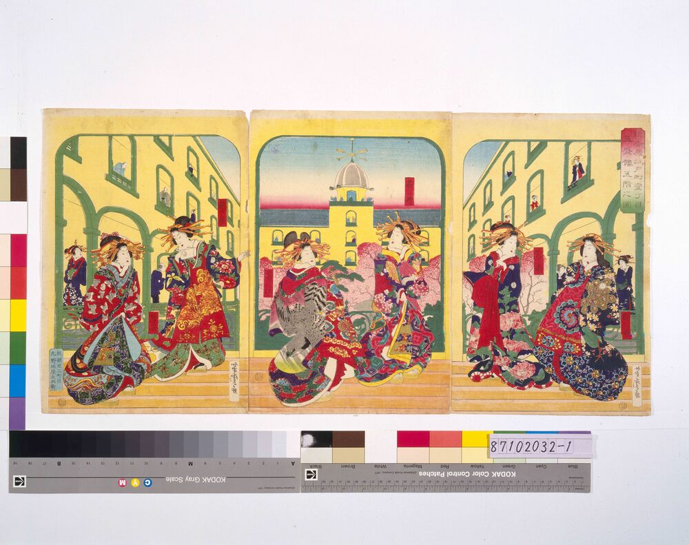 作品画像:新吉原江戸町壱丁目五盛楼五階之図