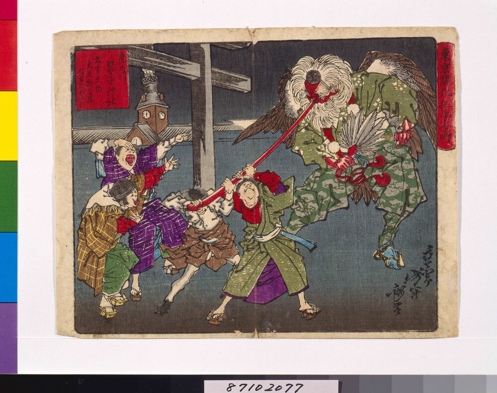 作品画像：東京開花狂画名所　虎の門琴平神社