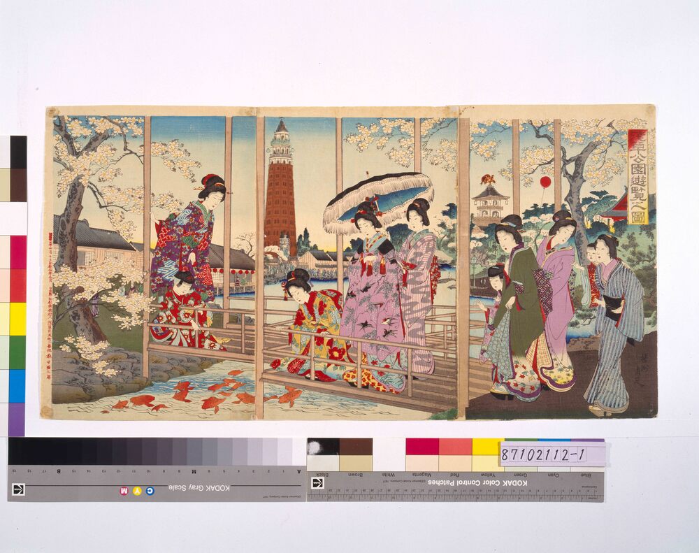 作品画像:浅草公園遊覧之図