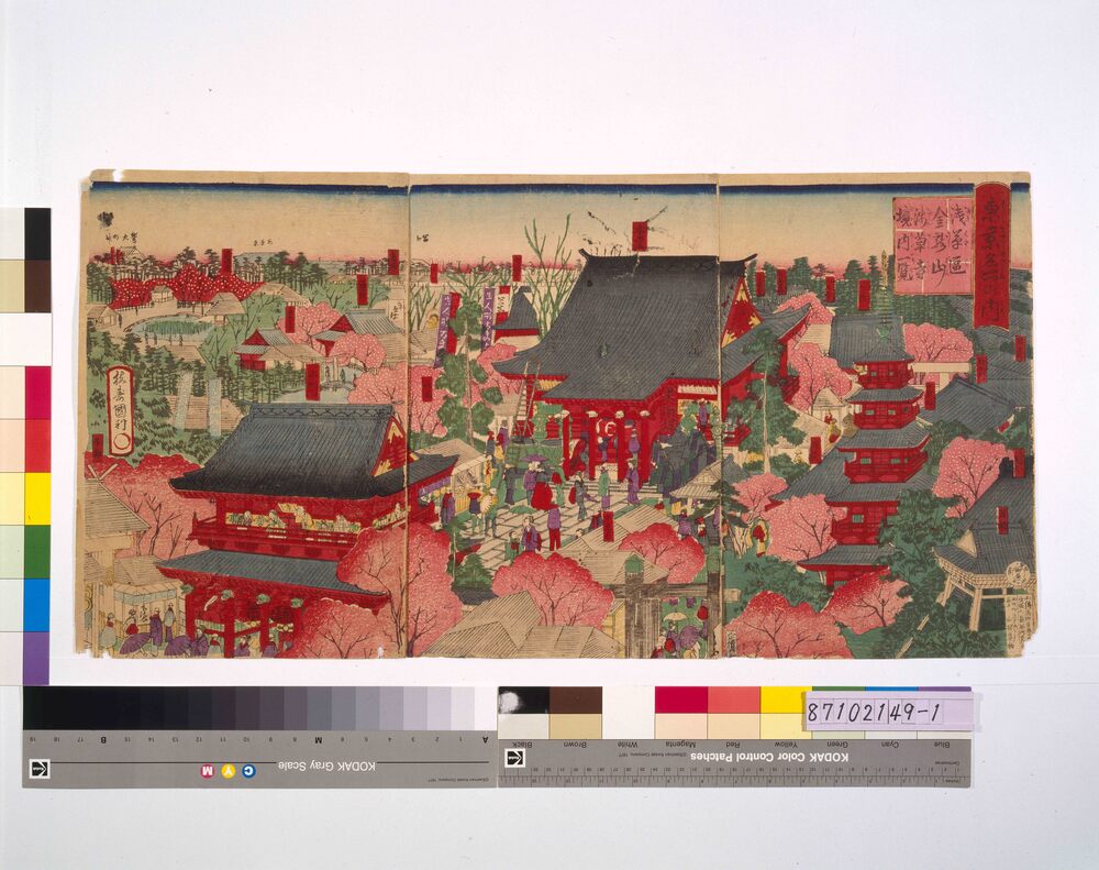 作品画像:東京名所の内 浅草区金龍山浅草寺境内一覧