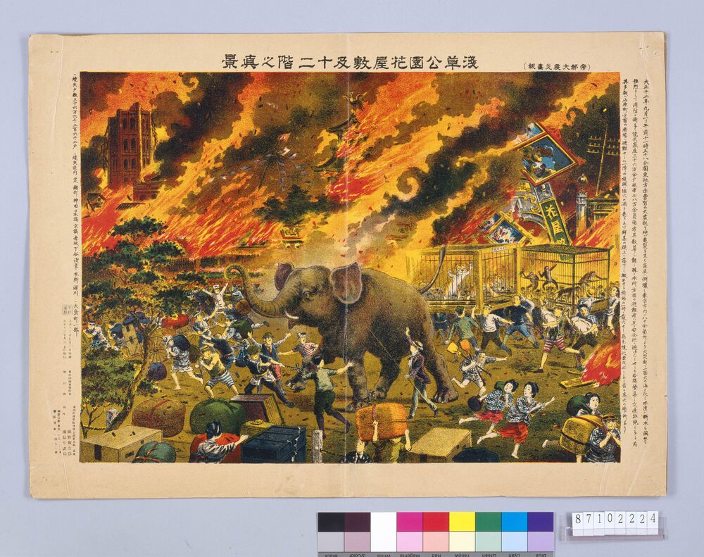 作品画像:浅草公園花屋敷及十二階之真景