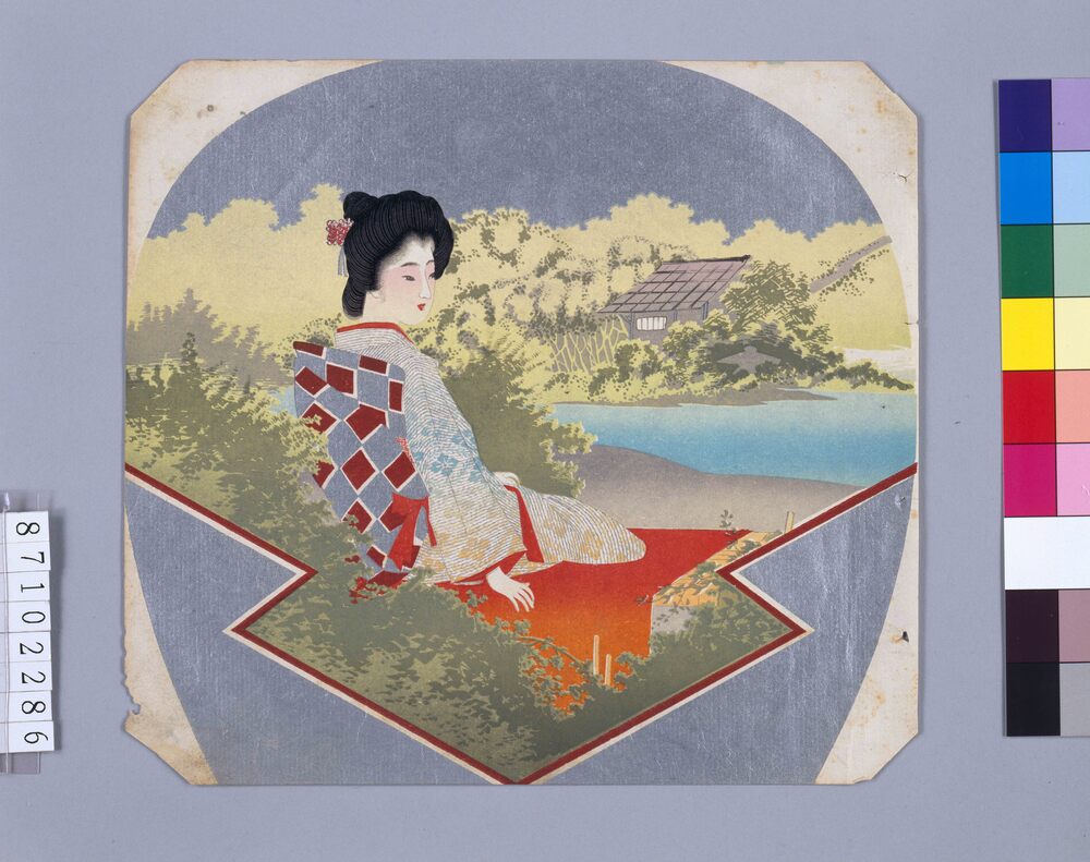 作品画像：[池畔美人図]