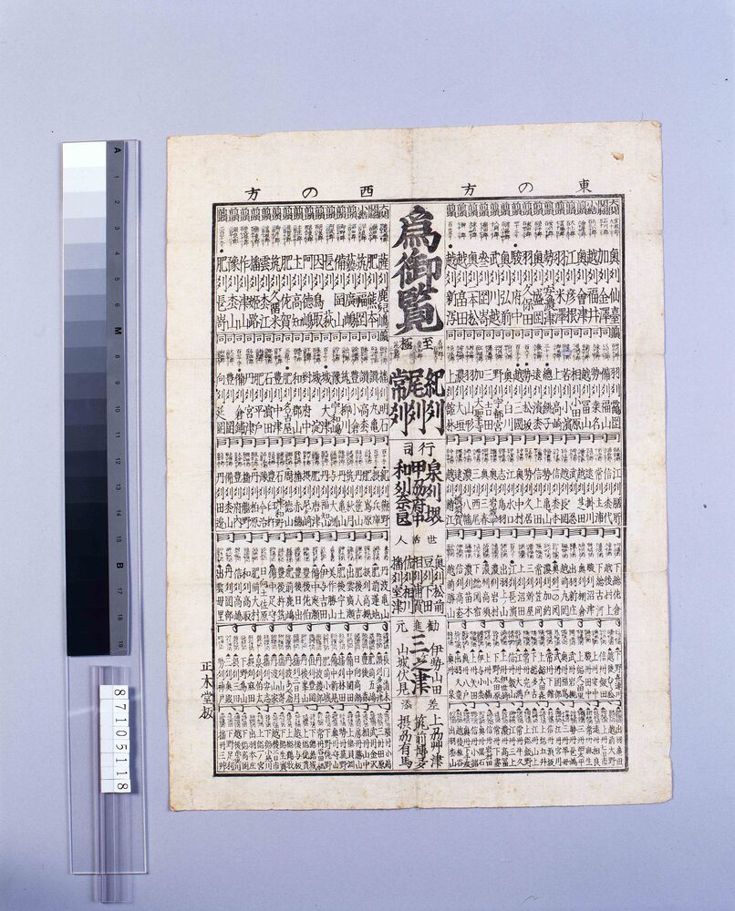 作品画像：諸国地名番付