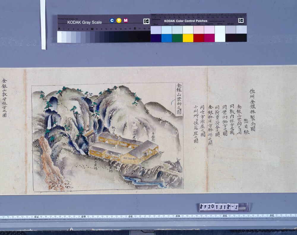 作品画像:佐州金銀採製全図巻