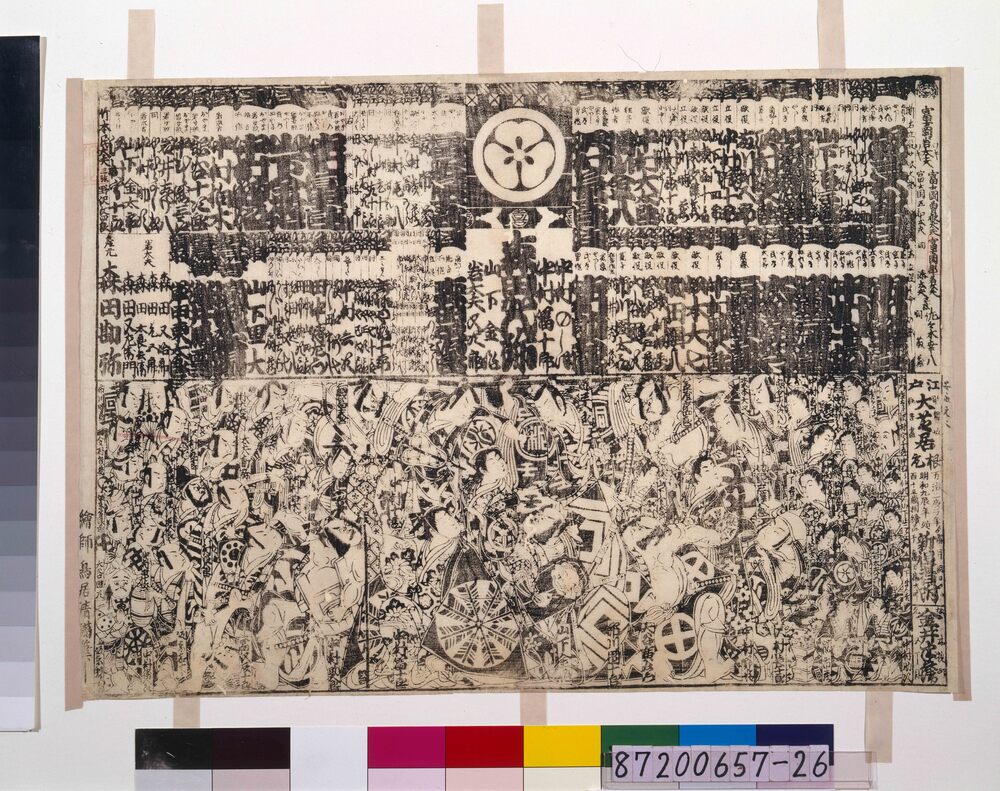 作品画像:顔見世番付(明和9年森田座)
