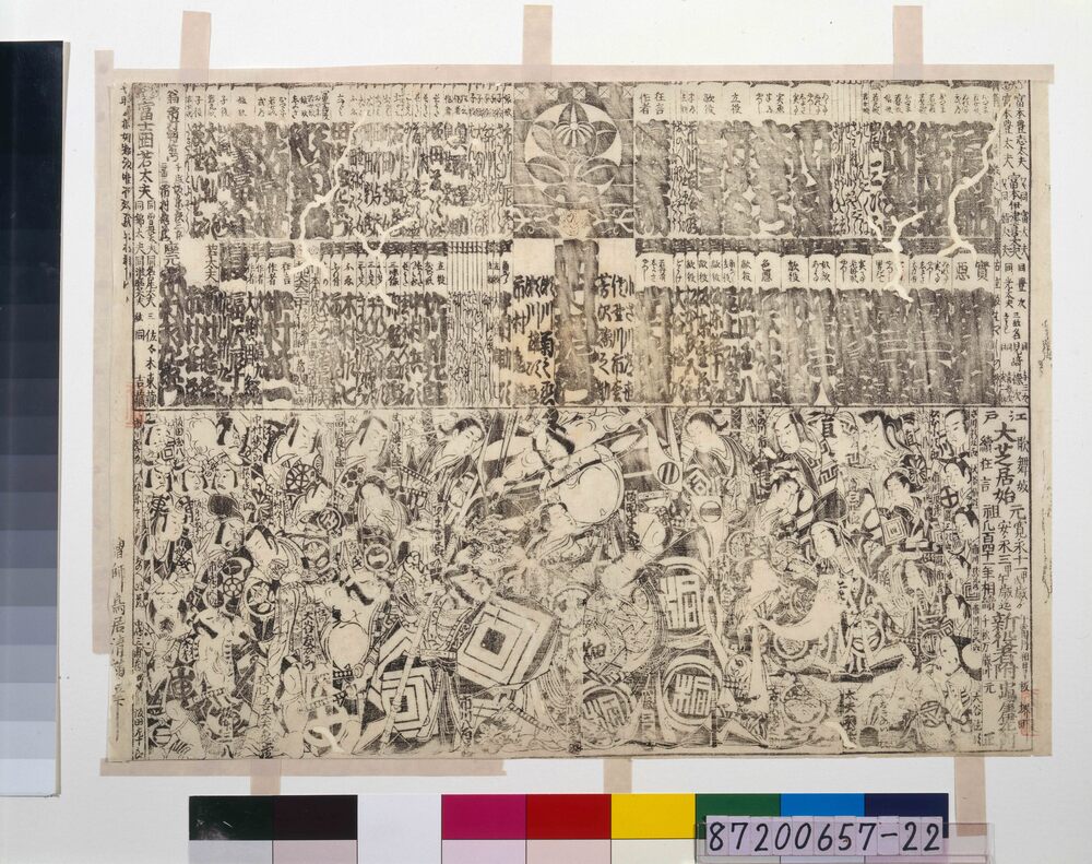 作品画像:顔見世番付(安永3年市村座)