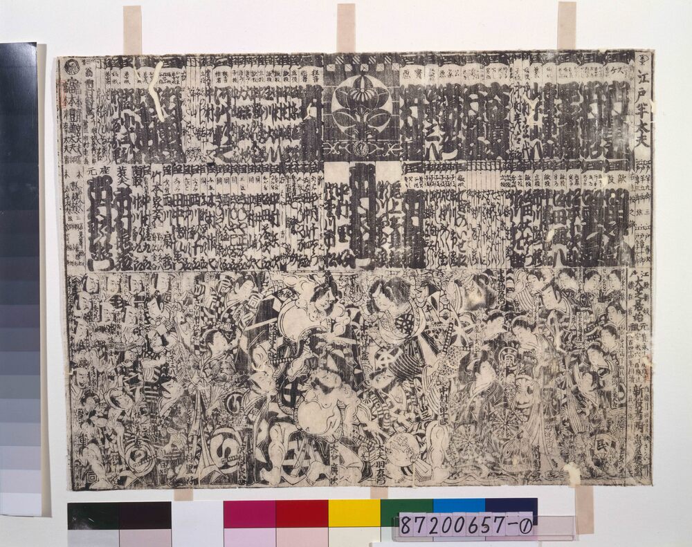 作品画像：顔見世番付(安永6年市村座)