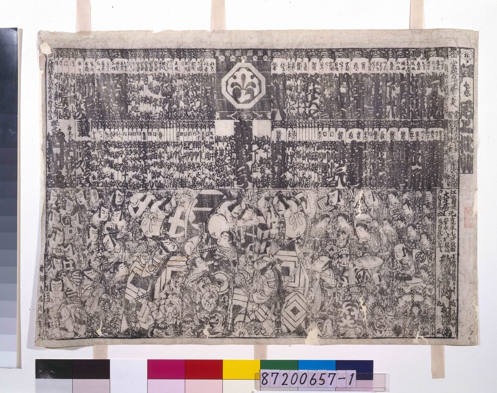 作品画像:顔見世番付(安永8年中村座)